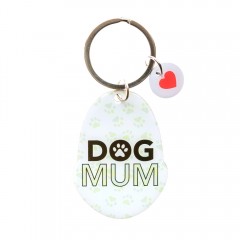 Pet Keyring with Charm | Dog Mum